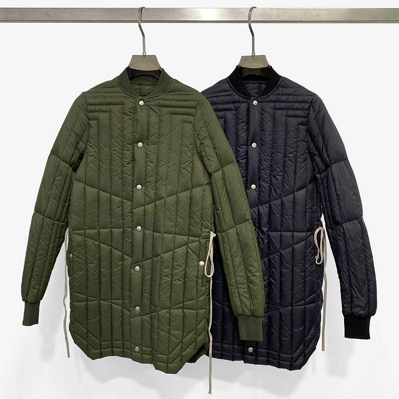 RO羽绒服外套中长款修身羽绒轻薄