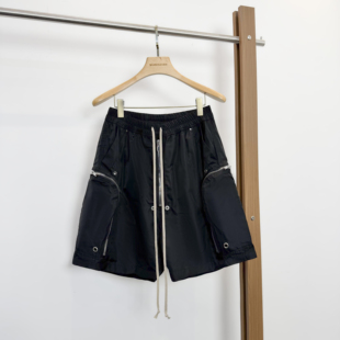 大口袋多拉链设计正常档男士 短裤 工装 中裤 五分裤 暗黑系列RO风格