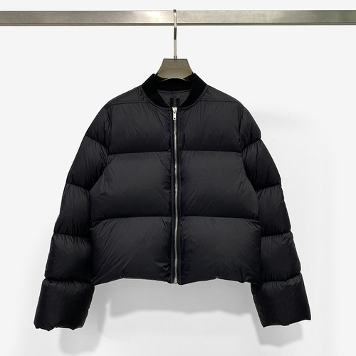 RO拉链立领无帽子羽绒服短款潮流