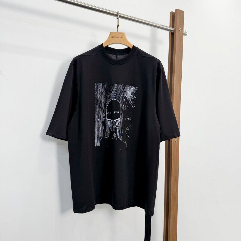 thumbnail for Dark style series short sleeve big classic men's variety of niche high street trendy brand crew neck tee shirt men's and women's short sleeves