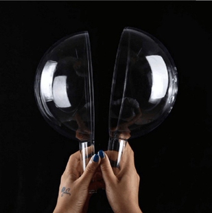 透明塑料球壳亚克力球花束diy材料配件网红波波球圣诞礼物包装盒