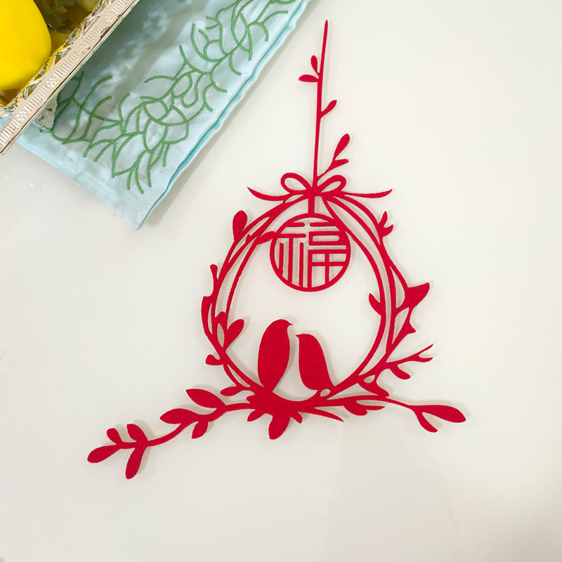 三冬暖春不寒中国风福字门贴窗花剪纸墙贴新年装饰春节可定制LOGO