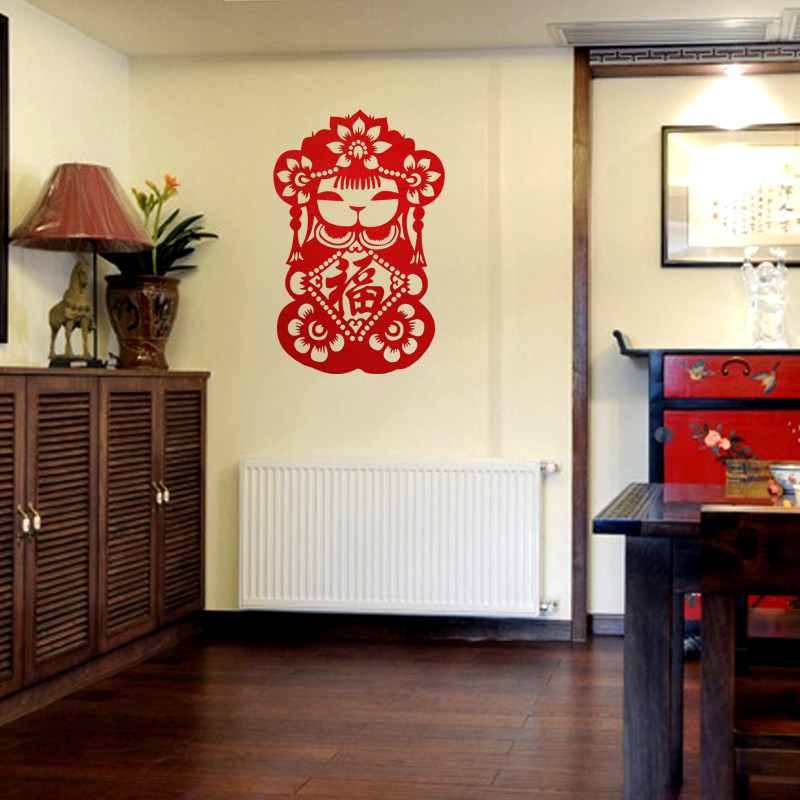 福娃迎春佳印小筑2026过年福字门贴窗花剪纸新年春节用品墙贴