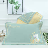 三层纱布大人 枕巾一对两条装 78成人枕巾棉卡通吸汗棉枕头巾