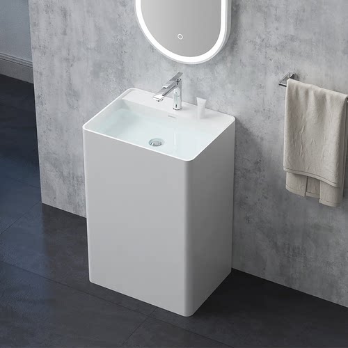 人造石立柱盆一体落地式洗手盆