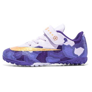 足球鞋男儿童碎钉人草小孩魔术贴球鞋C罗透气中小学生运动训练鞋