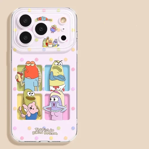 拽酷丑鱼适用苹果17手机壳iphone16promax卡通15plus新款14全包13