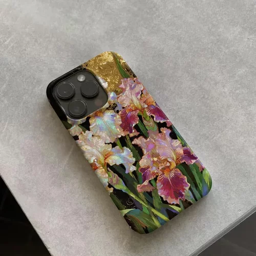 瑰丽鸢尾适用苹果16promax卡通可爱iPhone15pro镜头全包14新款
