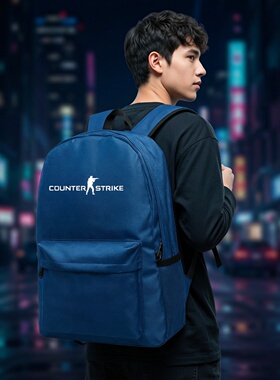 游戏双肩包counter strike CS2简约休闲潮流书包百搭电脑手提背包