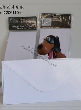 信封 西式横开信封 120克珠光单面信封 envelope 220*110mm（10个