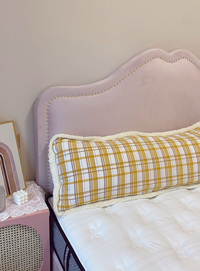 全棉靠背床头大靠垫公主风卧室沙发长靠枕榻榻米软包可拆洗双人枕