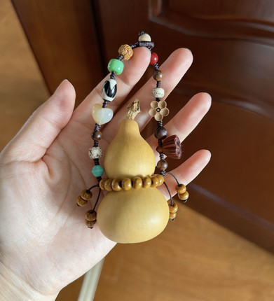 两件包邮 特价天然葫芦纯手工精编钥匙包包挂件车挂