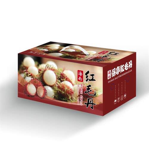 海南保亭七仙岭特产红毛丹毛荔枝大果孕妇水果2斤礼盒装顺丰空运