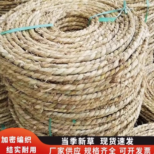 草绳稻草绳园林花木移栽包扎捆绑树木草绳子仿寒保暖加厚裹树布批