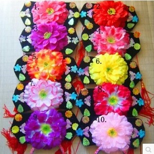 还珠格格帽子儿童成人头饰宫廷宫女头箍古装旗头清朝满族表演接亲