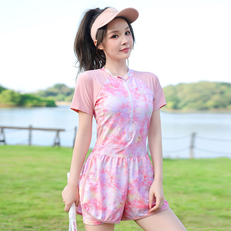 大码泳衣女胖mm游泳衣女款专业连体保守平角游泳馆专用竞速训练