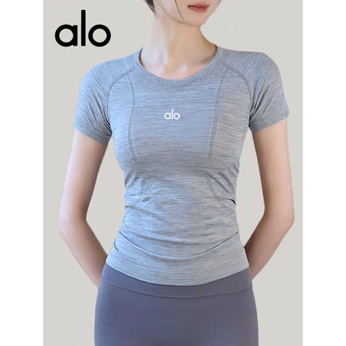 AIo瑜伽服短袖运动T恤健身衣夏季