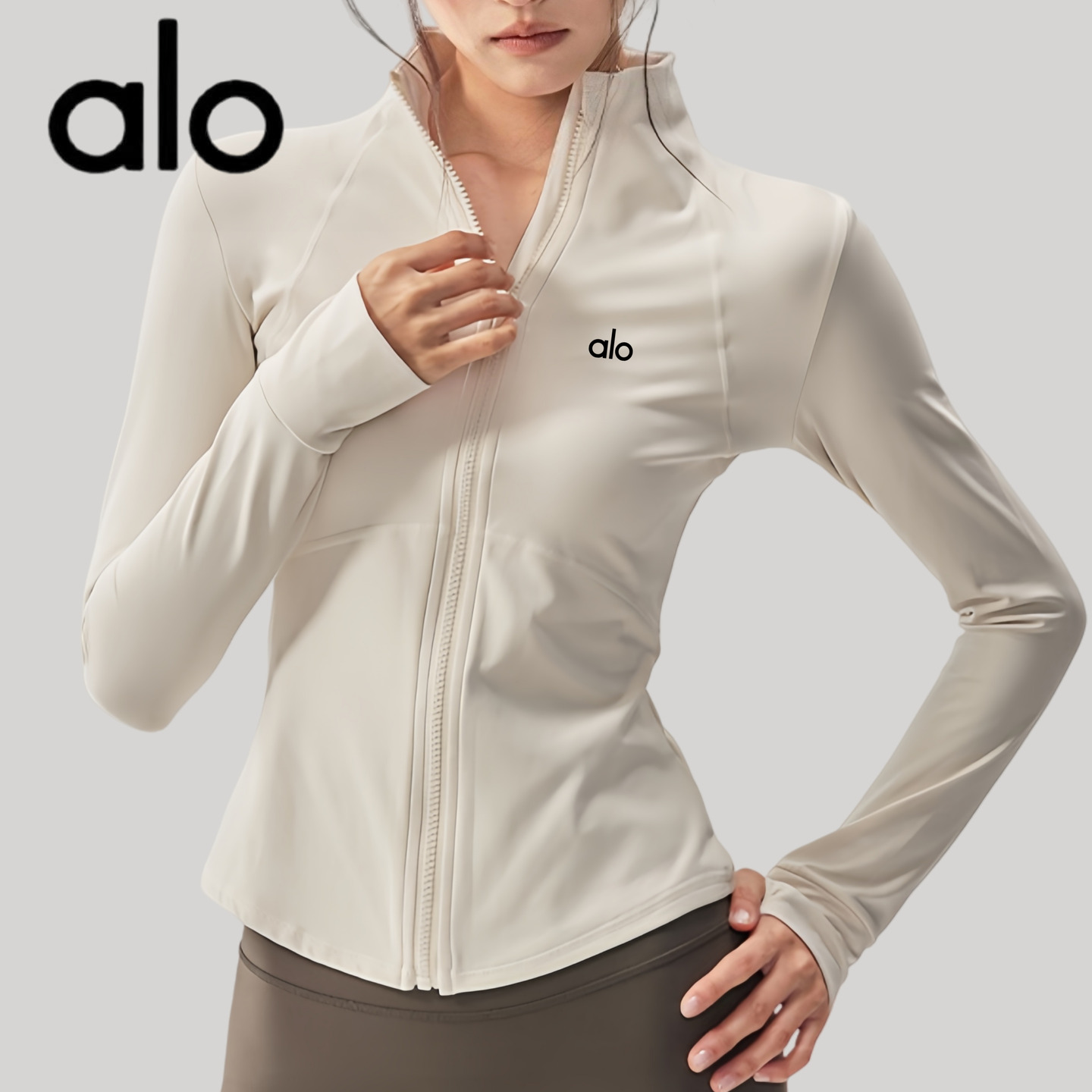 AIo瑜伽领修身运动训练长袖跑步