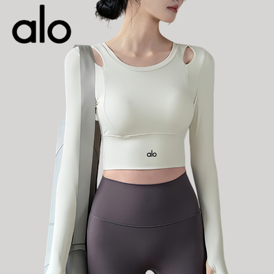 AIo瑜伽服上衣跑步健身长袖健身