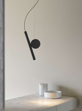 北欧Doi床头吊灯 黑色简约卧室吧台灯现代极简创意客厅餐厅玄关灯