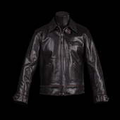 海盗出品美国1930年代机车夹克加州小熊版 日本栎木县茶芯马皮大码