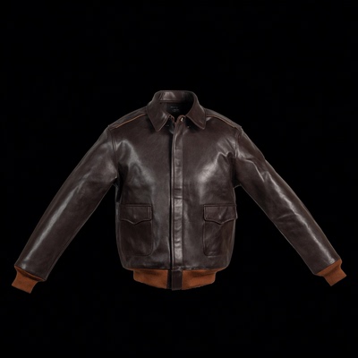 马皮植鞣海盗皮衣夹克