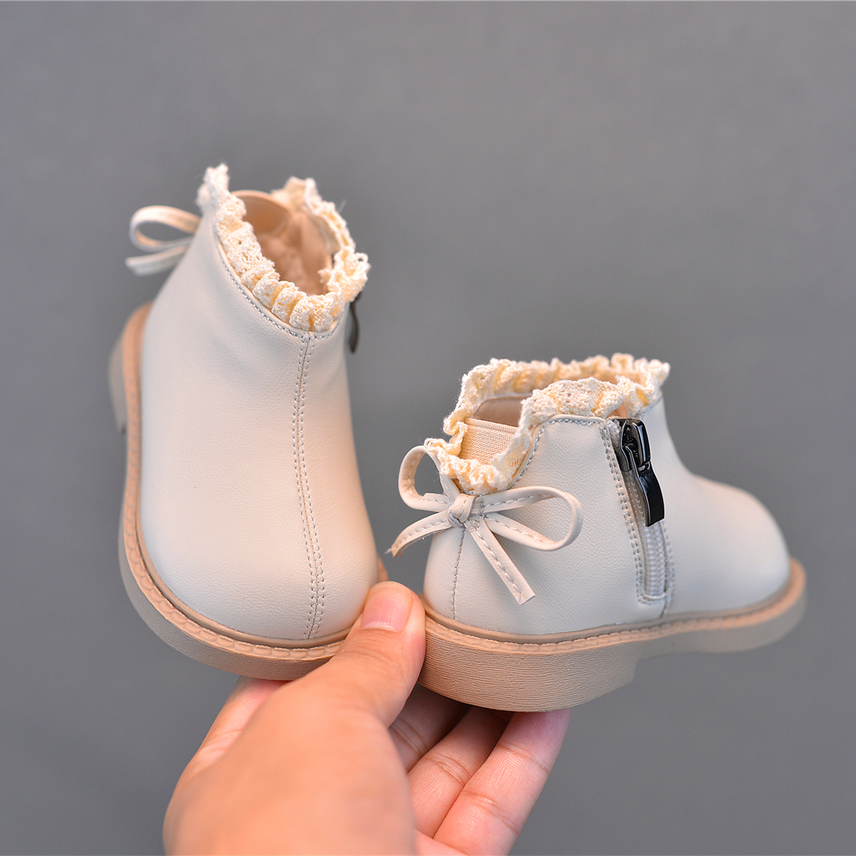 秋冬女宝宝鞋子短靴软底小皮鞋