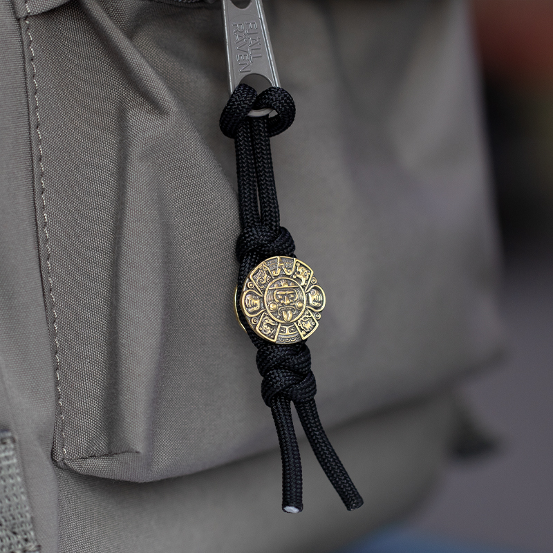 精雕印第安图腾手工编织挂件伞绳edc刀坠车钥匙扣挂饰包包男女diy