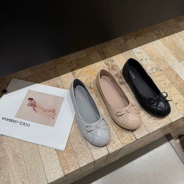 DAPAI SHOW韩版平底蝴蝶结奶奶鞋女2026年春季新款小香风浅口单鞋,女鞋,浅口单鞋,淘宝优惠券,粉丝福利购,淘宝优惠卷