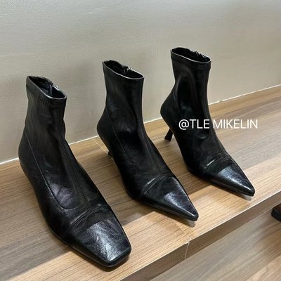 细跟瘦瘦靴女秋冬通勤百搭短靴
