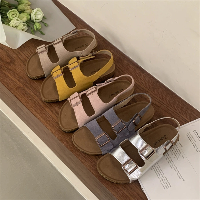 厚底勃肯凉鞋女百搭软底沙滩凉鞋