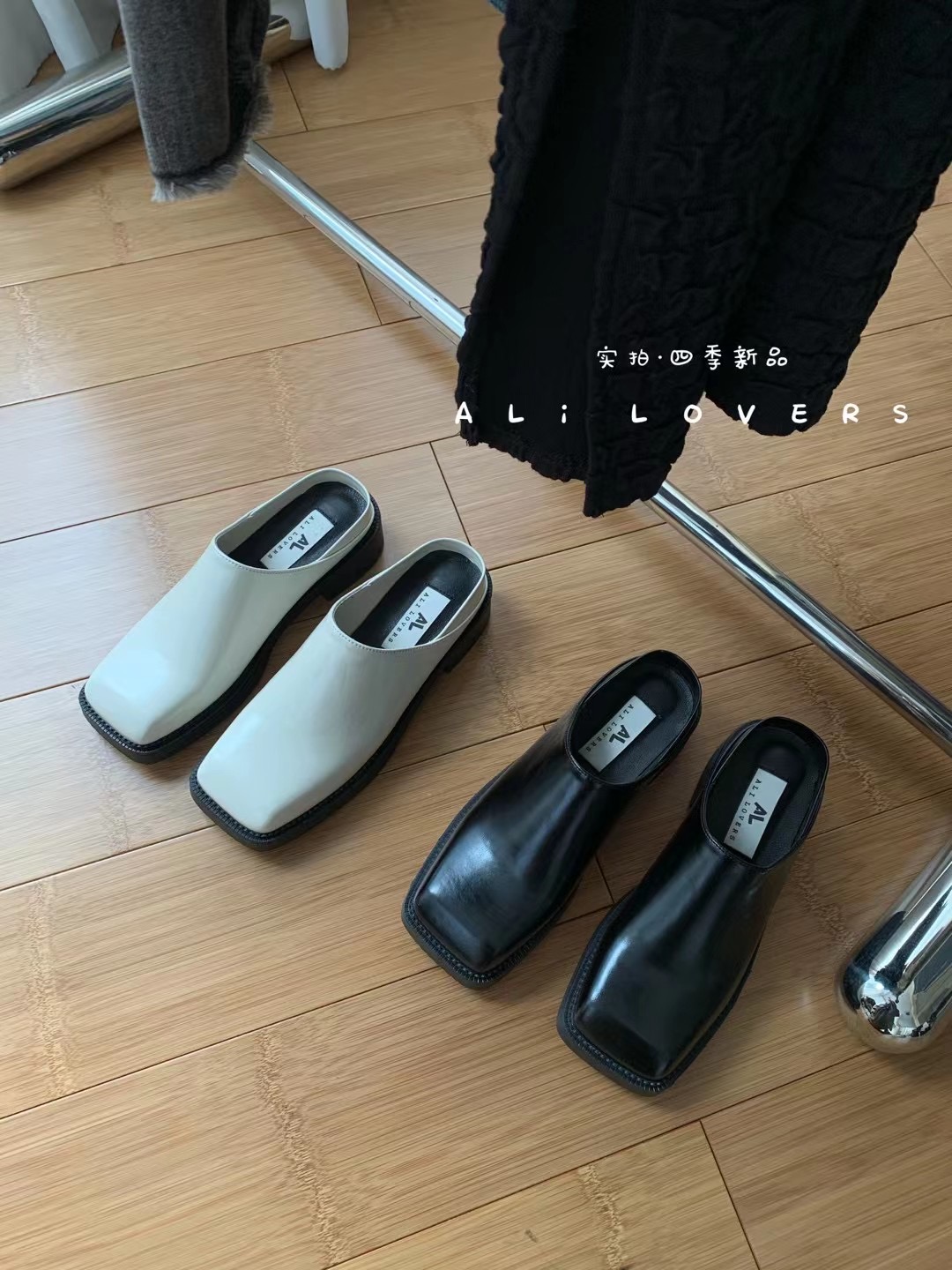 韩国东大门包头半拖鞋英伦风