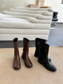 做个潮girl ： 厚底洋气三色超舒服一脚蹬短靴 22Autumm CHIc