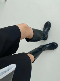 THE 型显瘦高腰腿长 BEAT 封神版 复古时髦长筒靴 2022：新款 ALL