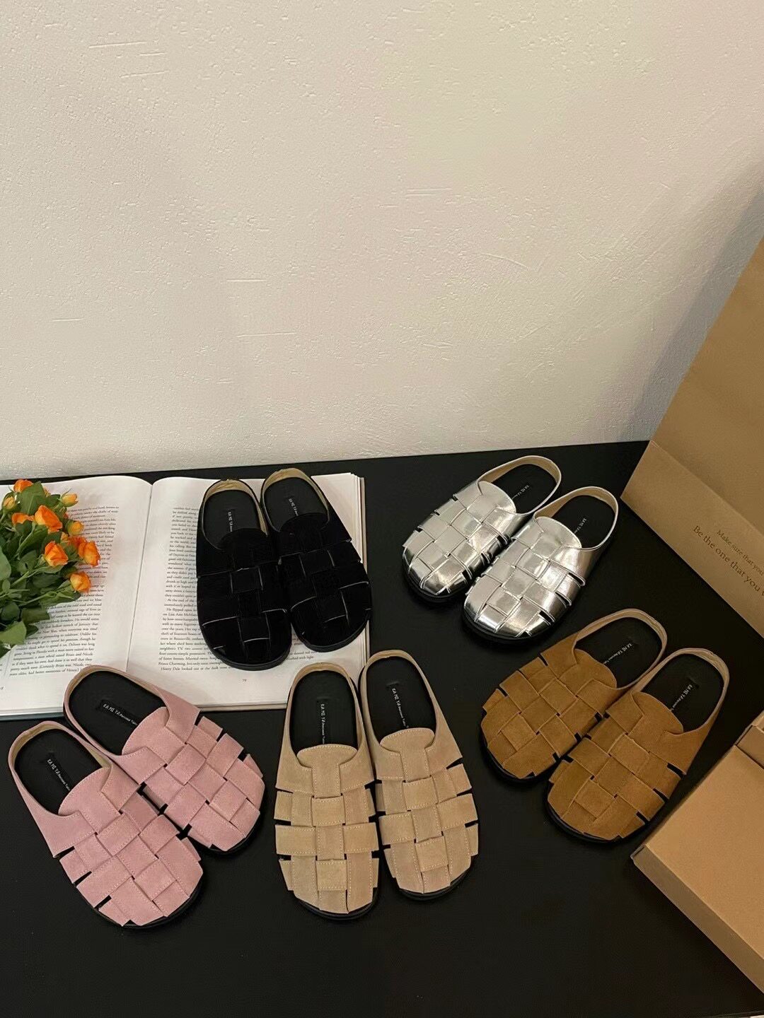 半拖鞋懒人一脚蹬穆勒鞋勃肯凉拖图片