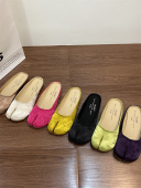 国风包头半拖鞋 分趾猪蹄单鞋 女鞋 夏季 子外穿2024年新款 平底新中式