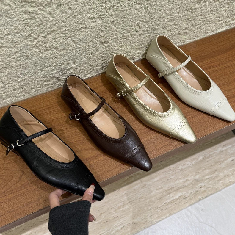 DASU韩式浅口玛丽珍鞋女平跟磨砂皮一字扣带温柔复古风单鞋一脚蹬,女鞋,浅口单鞋,淘宝优惠券,粉丝福利购,淘宝优惠卷