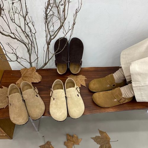 勃肯钓鱼鞋森系百搭一脚蹬单鞋