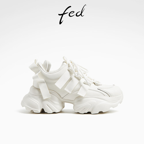 FED软底休闲鞋厚底运动鞋女