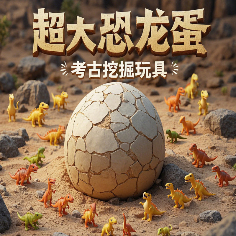 巨型恐龙蛋考古挖掘玩具宝贝化石手工DIY盲盒儿童探宝游,玩具/童车/益智/积木/模型,挖宝玩具,淘宝优惠券,粉丝福利购,淘宝优惠卷