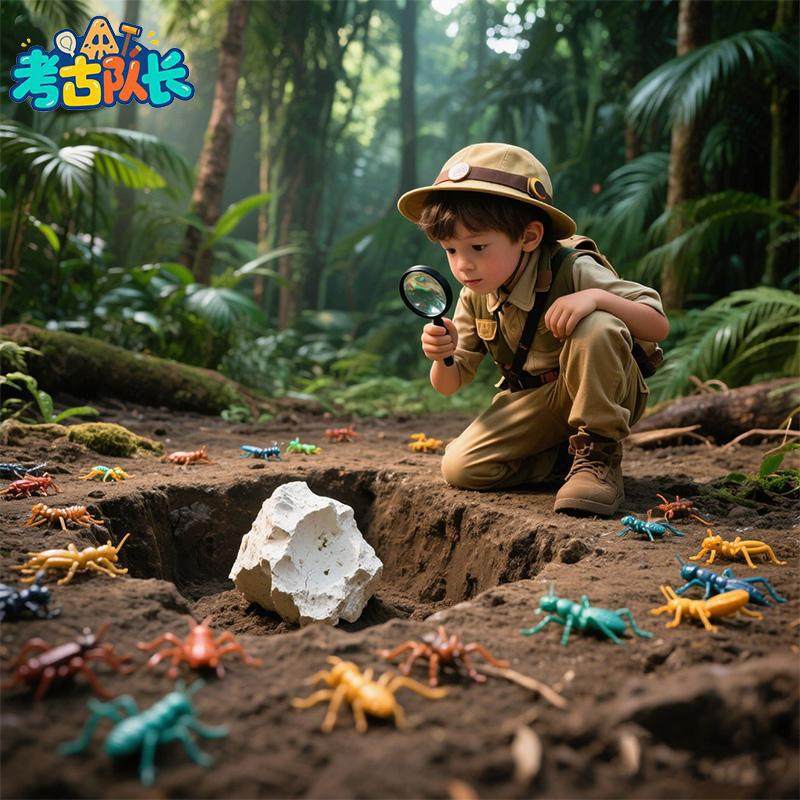 考古挖宝玩具森林昆虫儿童手工DIY男女孩过家家发掘宝藏岁,玩具/童车/益智/积木/模型,挖宝玩具,淘宝优惠券,粉丝福利购,淘宝优惠卷