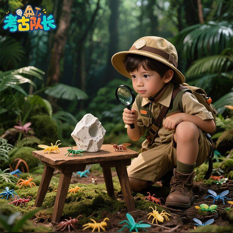 考古挖宝玩具森林昆虫宝藏儿童动手工DIY男女孩过家家岁发掘盲盒B,玩具/童车/益智/积木/模型,挖宝玩具,淘宝优惠券,粉丝福利购,淘宝优惠卷