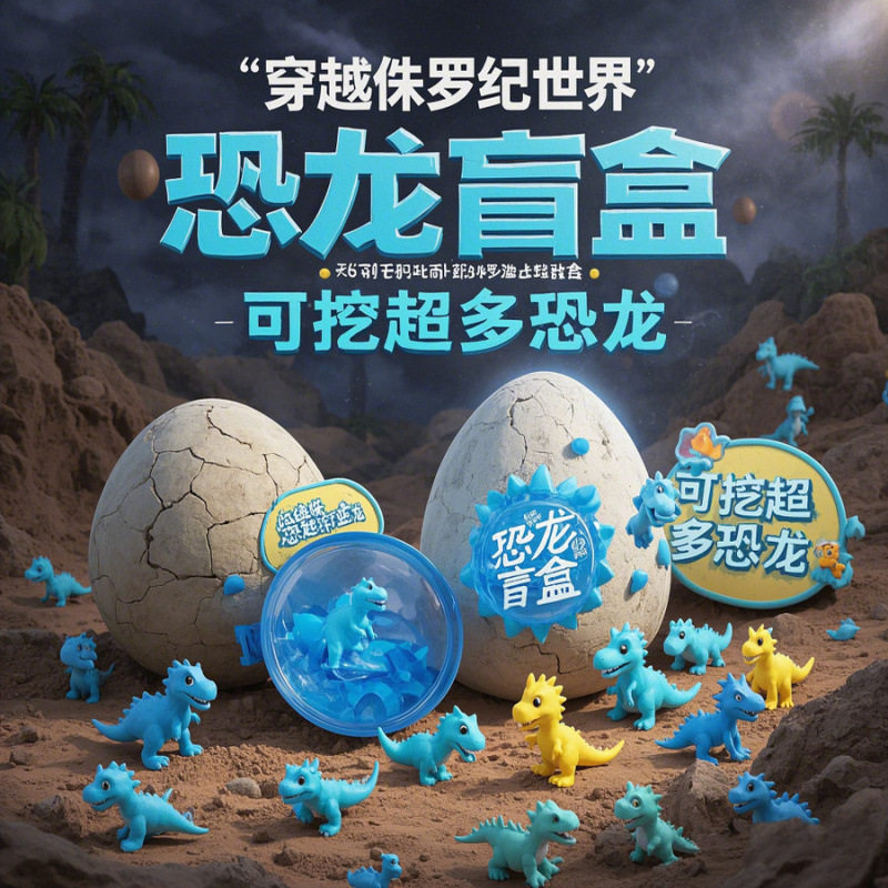 巨型恐龙蛋考古挖掘玩具儿童探宝石化石智力手工DIY惊喜盒礼品,玩具/童车/益智/积木/模型,挖宝玩具,淘宝优惠券,粉丝福利购,淘宝优惠卷
