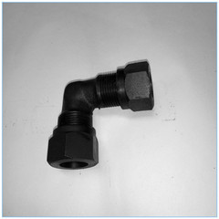 đầu nối thủy lực inox GB3740 ferrule phụ kiện thủy lực góc phải khớp nối thép carbon áp suất cao cho ống thép hàng hải và ống dầu đầu nối nhanh thủy lực khớp nối thủy lực