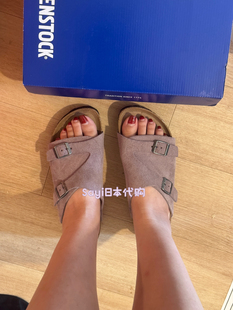 Sayi日本直邮 BIRKENSTOCK勃肯鞋苏黎世真皮凉拖鞋软木平底沙滩