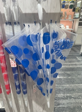 Sayi日本直邮草间弥生Yayoi Kusama红色波点雨伞圆点透明长柄伞