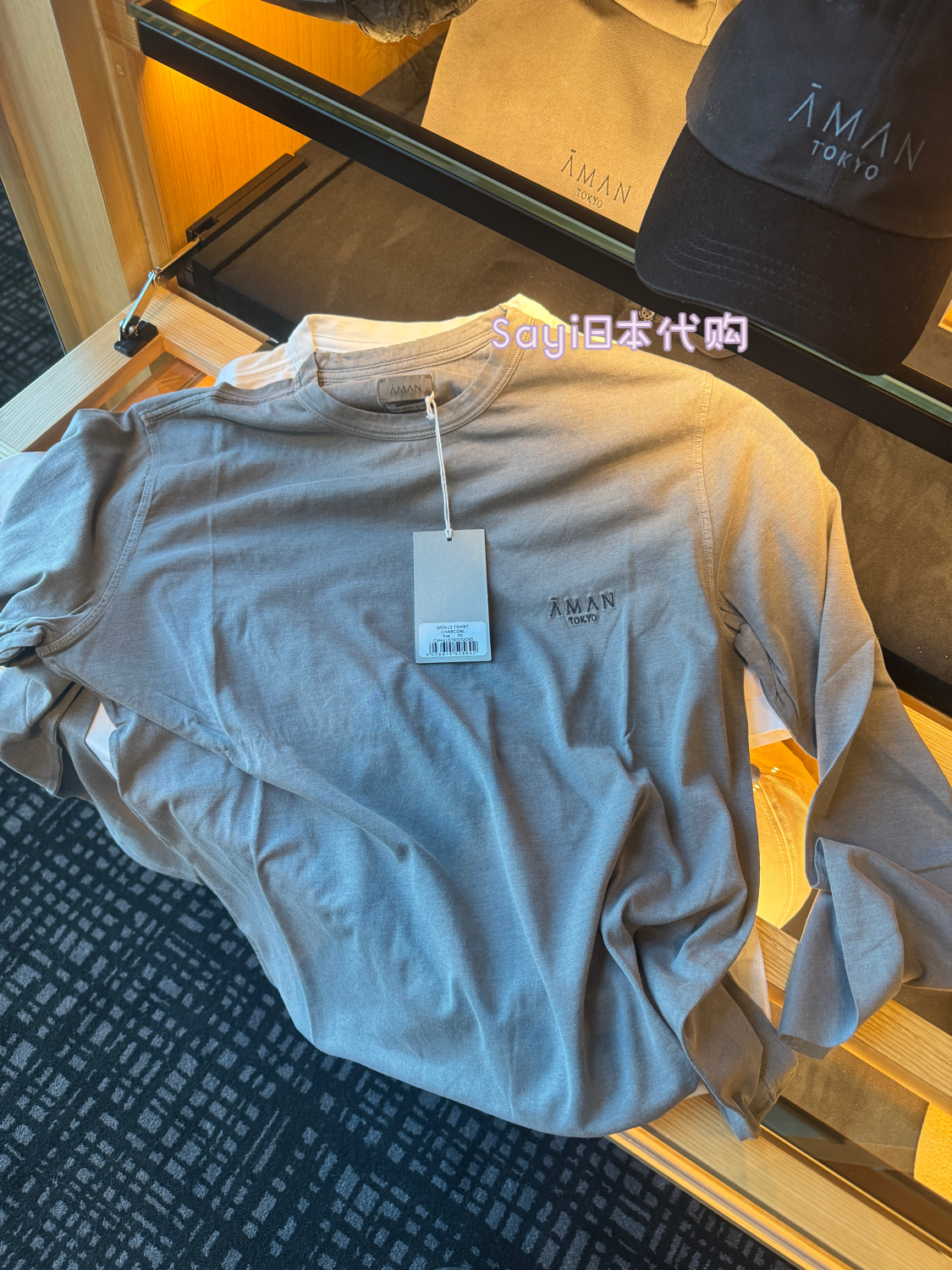 Sayi日本直邮 AMAN安曼 东京限定 长袖体恤衫tee