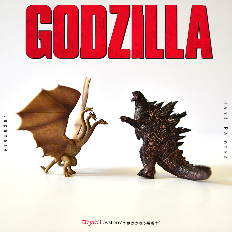 哥斯拉2怪兽之王电影周边 摆件模型收藏 基多拉三头怪 哥斯拉恐龙