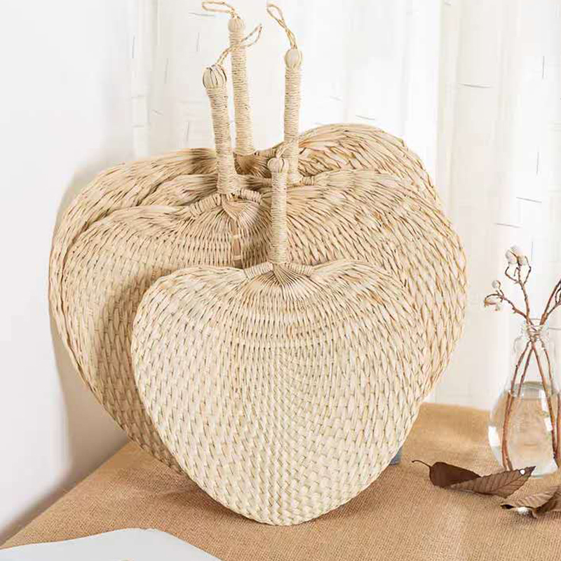 扇子夏季驱蚊纳凉编织随身草编扇