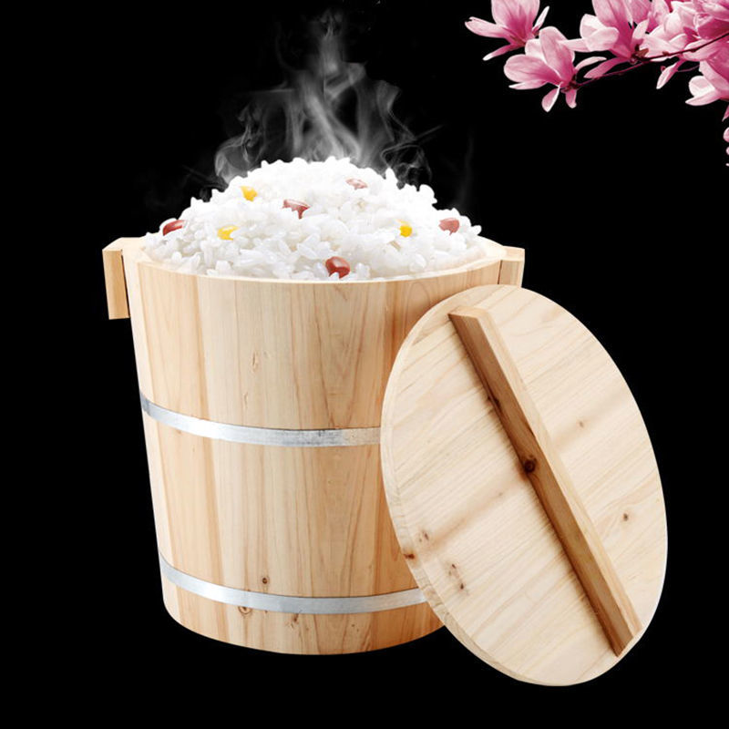 蒸桶圆形纯手工传统环保饭桶家用商用大小号蒸饭桶蒸米饭神器木桶